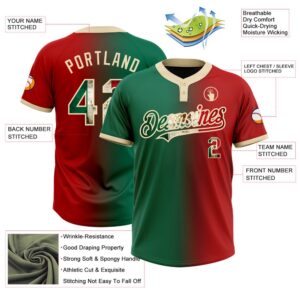 Red Vintage Mexican Flag Kelly Green City Cream Gradient Fashion Two Button Unisex Softball Jersey Custom Team Softball Jersey 3 qku67b.jpg