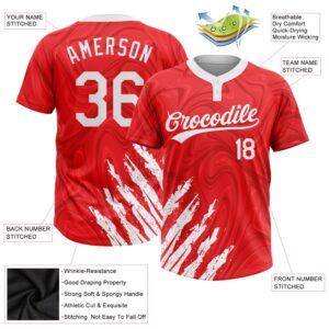 Red White 3D Pattern Two Button Unisex Softball Jersey Custom Team Softball Jersey 3 i4p92f.jpg