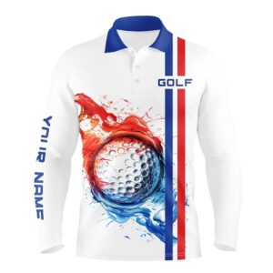 Red, White And Blue Stripe Men’s Golf&hellip;