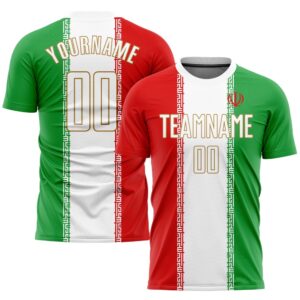 Red White Kelly Green Old Gold Sublimation&hellip;