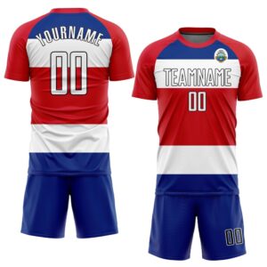 Red White Royal Black Sublimation Costa Rican&hellip;