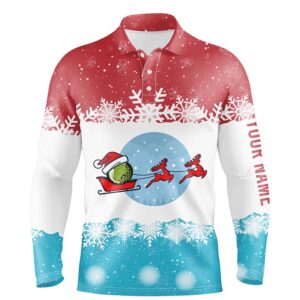 Reindeers Christmas Red Blue Men’s Golf Polo&hellip;