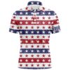 Retro American Flag Men’s Golf Polo Shirts Custom Patriotic Golf Shirts For Men Best Golf Gifts, Golf Polo Shirt, Golf Shirts