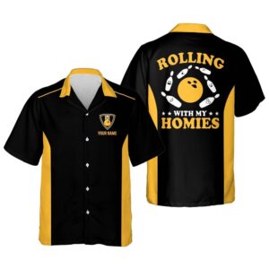 Retro Hawaiian Bowling Shirts Unisex, Custom Bowling&hellip;