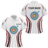 Retro Target Archery Polo Shirts Archery Polo Custom Archery Team Shirts, Custom Archery Team Polo Shirt