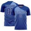 Royal Light Blue White Sublimation Soccer Uniform Jersey, Custom Team Soccer Jersey Shirt