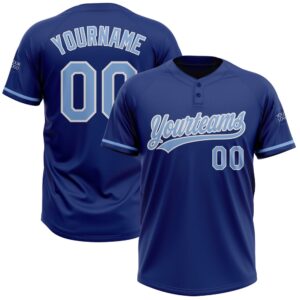 Royal Light Blue White Two Button Unisex&hellip;