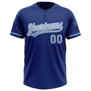 Royal Light Blue White Two Button Unisex Softball Jersey Custom Team Softball Jersey 2 nhdtck.jpg