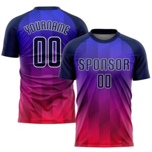 Royal Navy Hot Pink Sublimation Soccer Uniform&hellip;