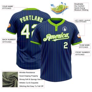 Royal Neon Green Pinstripe White Two Button Unisex Softball Jersey Custom Team Softball Jersey 3 cg7kfb.jpg