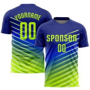Royal Neon Green Sublimation Soccer Uniform Jersey,&hellip;