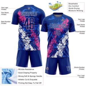 Royal Pink White Dripping Splatter Art Sublimation Soccer Uniform Jersey Custom Team Soccer Jersey Shirt 3 dnnmi0.jpg