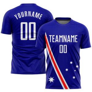 Royal White Red Sublimation Australian Flag Soccer&hellip;