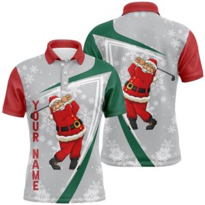 Santa Playing Golf Christmas Custom Men’s Golf&hellip;