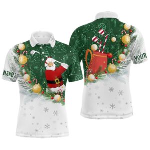 Santa Playing Golf Christmas Pattern Men’s Golf&hellip;