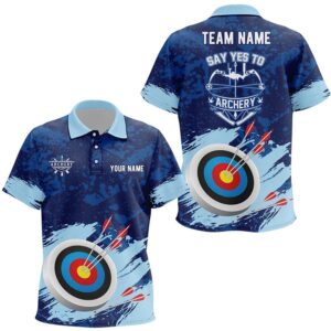 Say Yes To Archery Blue Painted Polo&hellip;