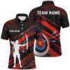 Say Yes To Archery Blue Painted Polo Shirts, Custom Target Archery Polo, Custom Archery Team Polo Shirt