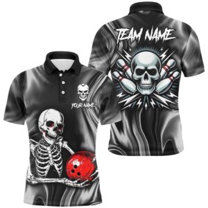 Skull Bowling Shirt Bowling Team League Skull&hellip;