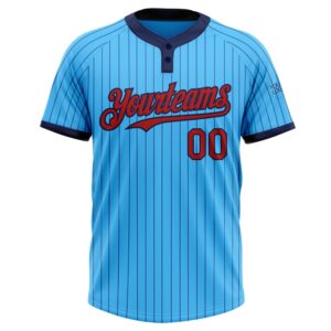 Sky Blue Navy Pinstripe Red Two Button Unisex Softball Jersey Custom Team Softball Jersey 2 vsva7l.jpg