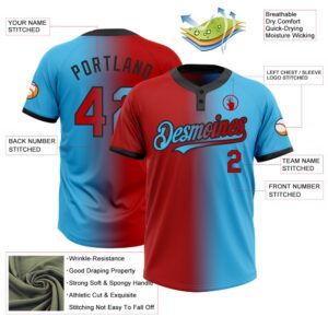 Sky Blue Red Black Gradient Fashion Two Button Unisex Softball Jersey Custom Team Softball Jersey 3 y3qceh.jpg