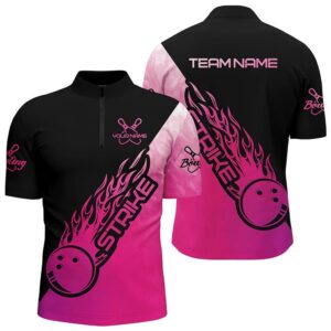 Strike Bowling Pink Bowling Jersey For Men,&hellip;