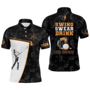 Swing Swear Drink And Repeat Black Men’s&hellip;