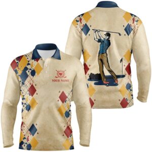 Swing Swear Repeat Vintage Argyle Men s Golf Polo Shirt Golf Shirts For Men Golf Tops Golf Polo Shirt Golf Shirts 2 seh2q5.jpg