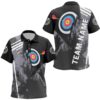 Target Archery Green Galaxy Pattern Polo Shirts, Team League Archery Polo, Custom Archery Team Polo Shirt