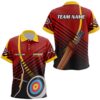 Target Archery Polo Shirts, Custom Arrow Archery Paint Black Polo, Custom Archery Team Polo Shirt