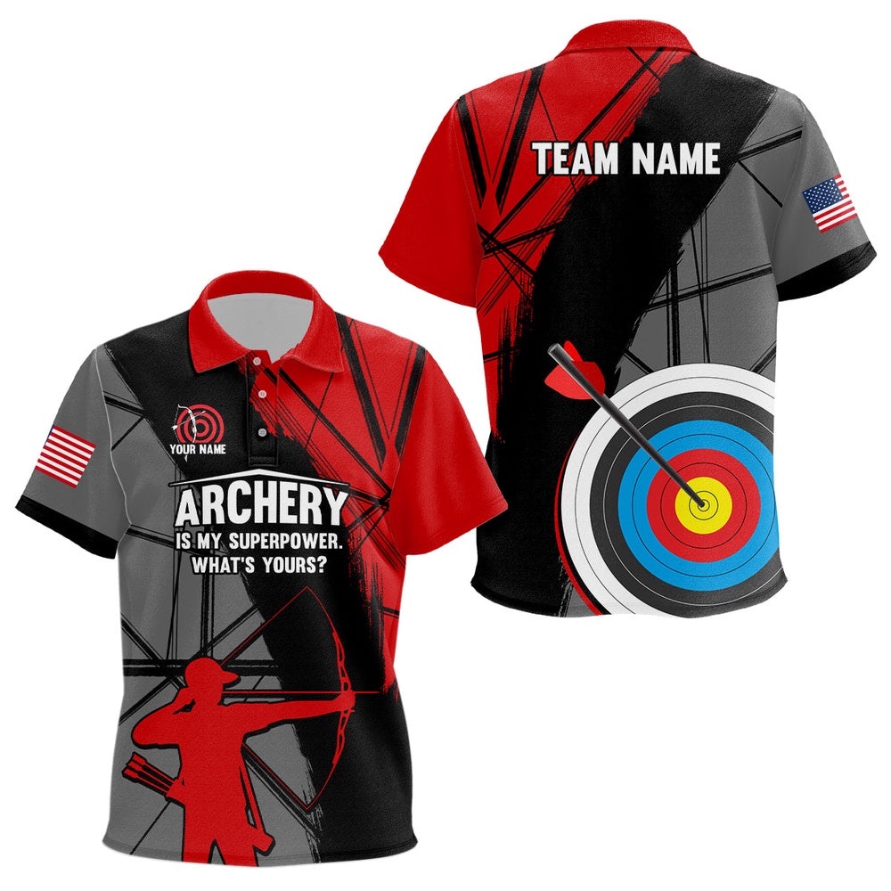 Target Archery Silhouette Archer Polo Shirts Custom US Flag Archery Shirts, Custom Archery Team Polo Shirt Target Archery Silhouette Archer Polo Shirts Custom US Flag Archery Shirts, Custom Archery Team Polo Shirt