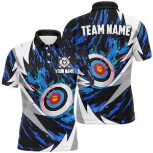 Target Archery Thunder Pattern Men Polo Shirts,&hellip;