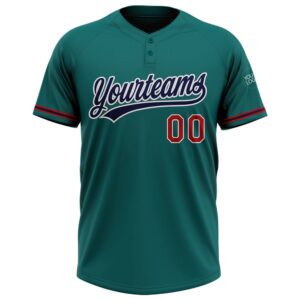 Teal Navy Red Two Button Unisex Softball Jersey Custom Team Softball Jersey 2 mt40pg.jpg