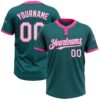 Teal Pink Black Gradient Fashion Two Button Unisex Softball Jersey, Custom Team Softball Jersey Teal Pink Black Gradient Fashion Two Button Unisex Softball Jersey, Custom Team Softball Jersey