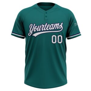Teal White Navy Two Button Unisex Softball Jersey Custom Team Softball Jersey 2 tveggu.jpg