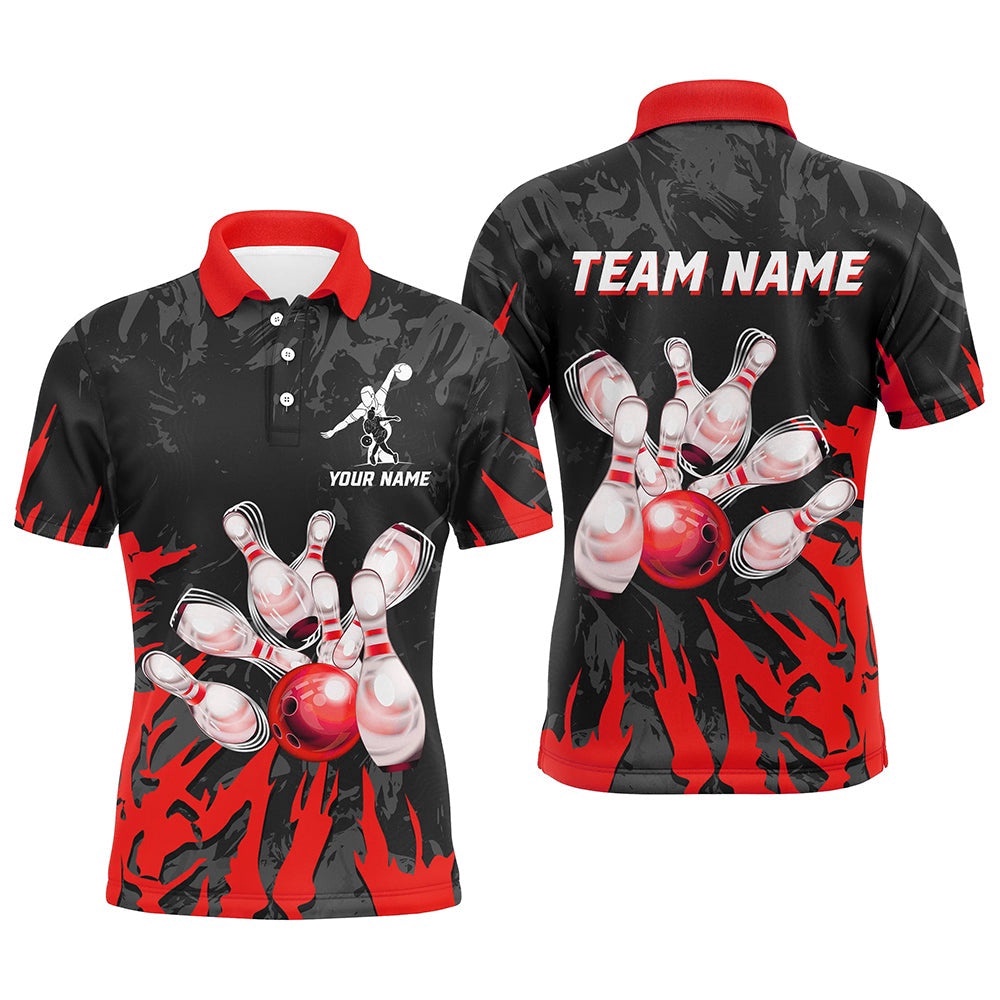 Team Bowling Polo Shirt Custom Bowling Polo Shirt For Men & Women Multicolor, Personalized Bowling Team Shirt