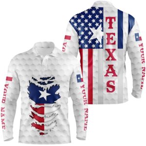 Texas American Flag Men s Golf Polo Shirts Custom White Golf Ball Skin Patriot Golf Apparel For Men Golf Polo Shirt Golf Shirts 2 bglf43.jpg