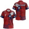 Texas Archery Target Polo Shirts Custom Texas Flag Shirts For Patriotic Archer, Custom Archery Team Polo Shirt