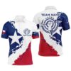 Texas Archery Polo Shirts, Archery Polo Texas Flag Shirts For Patriotic Archer, Custom Archery Team Polo Shirt