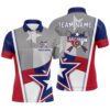 Texas Archery Target Polo Shirts Custom Texas Flag Shirts For Patriotic Archer, Custom Archery Team Polo Shirt