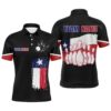 Texas Flag Bowling Shirts For Men Bowling Team League Polo Shirt Custom Bowling Polo Shirts, Personalized Bowling Team Shirt