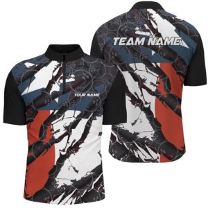 Texas Flag Bowling Team Shirts For Men&hellip;