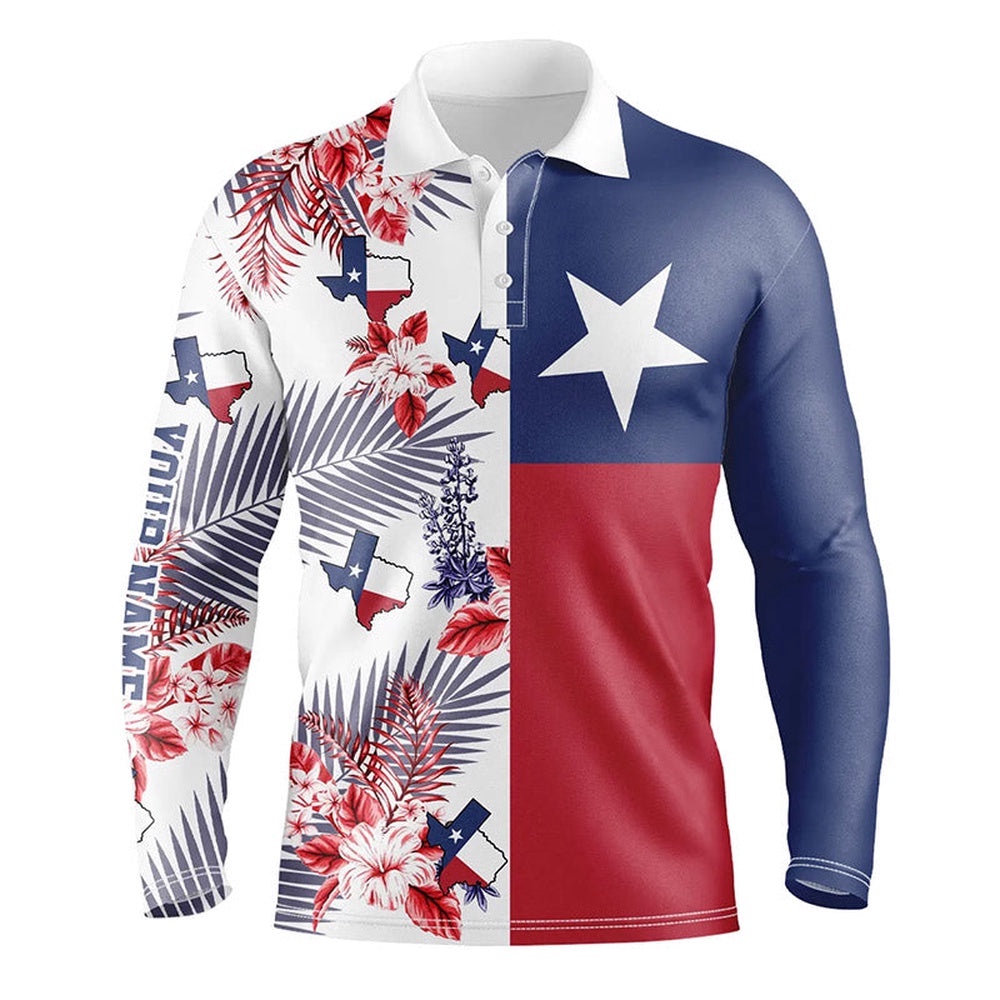 Texas Flag Men’s Golf Polo Shirts Custom Tropical Leaf Golf Attire For Men For Men’s, Golf Polo Shirt, Golf Shirts Texas Flag Men’s Golf Polo Shirts Custom Tropical Leaf Golf Attire For Men For Men’s, Golf Polo Shirt, Golf Shirts