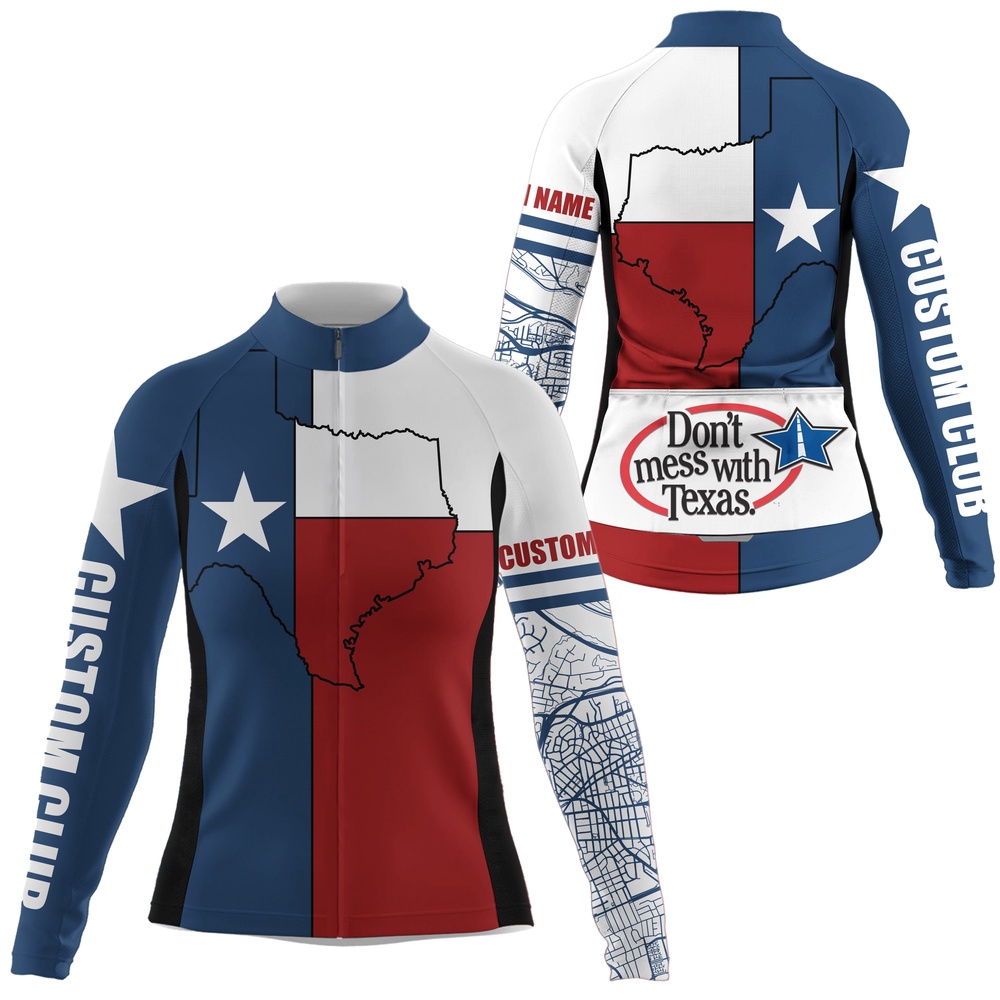 Texas Flag WoMen’s Cycling Jerseybike Shirt With Full Zipper 3 Rear Pockets Cycle Gear, Custom Mono Cycling Jersey Texas Flag WoMen’s Cycling Jerseybike Shirt With Full Zipper 3 Rear Pockets Cycle Gear, Custom Mono Cycling Jersey