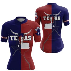 Texas Longhorn WoMen’s Cycling Jersey Bicycle Gear&hellip;