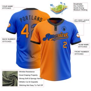 Thunder Blue Bay Orange Black Gradient Fashion Two Button Unisex Softball Jersey Custom Team Softball Jersey 3 pkfqsw.jpg