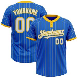 Thunder Blue Yellow Pinstripe White Two Button&hellip;
