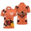 Turkey Bird Thanksgiving Golf Men’s Polo Shirt Fall Pattern Custom Golf Shirts For Men Golf Gifts, Golf Polo Shirt, Golf Shirts