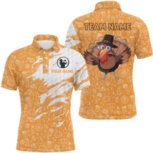 Turkey Bird Thanksgiving Golf Team Men’s Polo&hellip;
