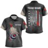 US Flag Archery Bow And Arrow Fire Polo Shirts, Custom Archery Team Polo, Custom Archery Team Polo Shirt