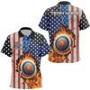 US Flag Camouflage Target Archery Polo Shirts, Custom Archery Team Polo, Custom Archery Team Polo Shirt